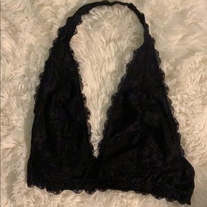 black halter free people bralet